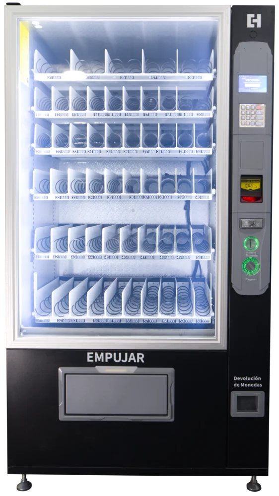 Máquina expendedora de snacks y bebidas en Perú para oficinas y empresas